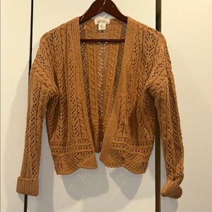 Jessica Simpson Women's Tan Knit Cardigan Sweater